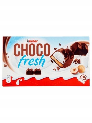 Levně 5 x Kinder Choco Fresh tyčinky 5 ks 102,5 g Ferrero