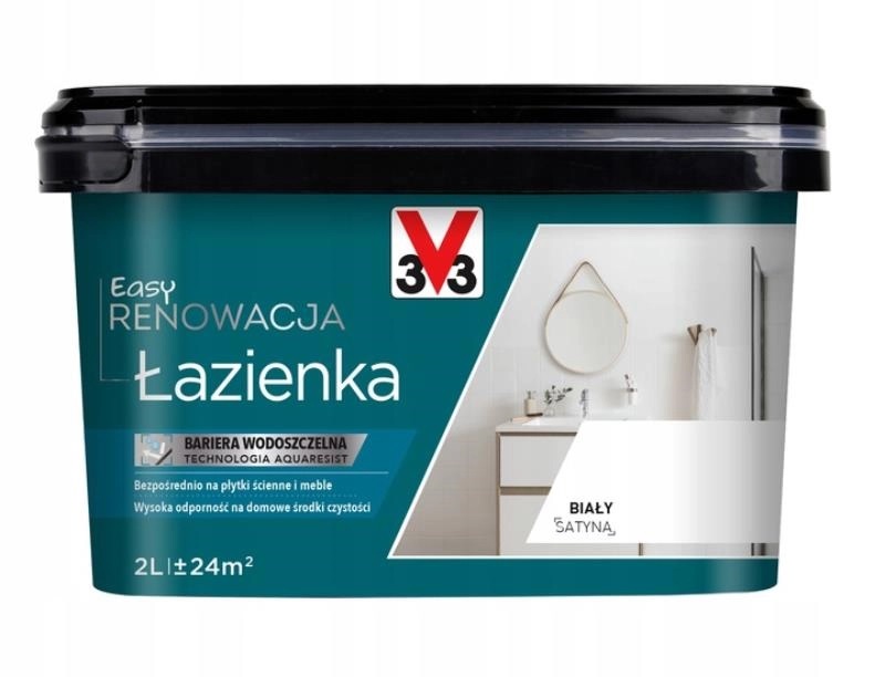 

V33 Easy Renowacja Łazienka 2L Biały 3v3