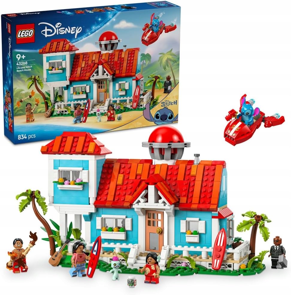 Lego Domeček na pláži Lilo a Stitcha 43268 834 dílků 9 let+