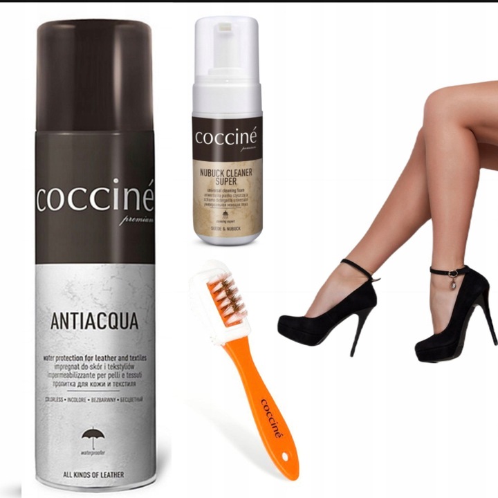 ZESTAW DO ZAMSZU I NUBUK SZCZOTKA PIANKA IMPREGNAT