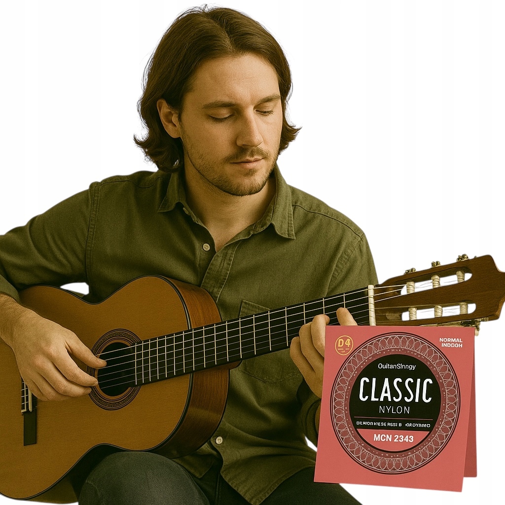 PROFESJONALNE STRUNY DO GITARY KLASYCZNEJ 2843 + DODATKOWA STRUNA + GRATIS