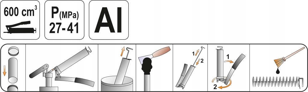 YATO SMAROWNICA RĘCZNA WZMOCNIONA 0,6L YT-07042 Marka Yato