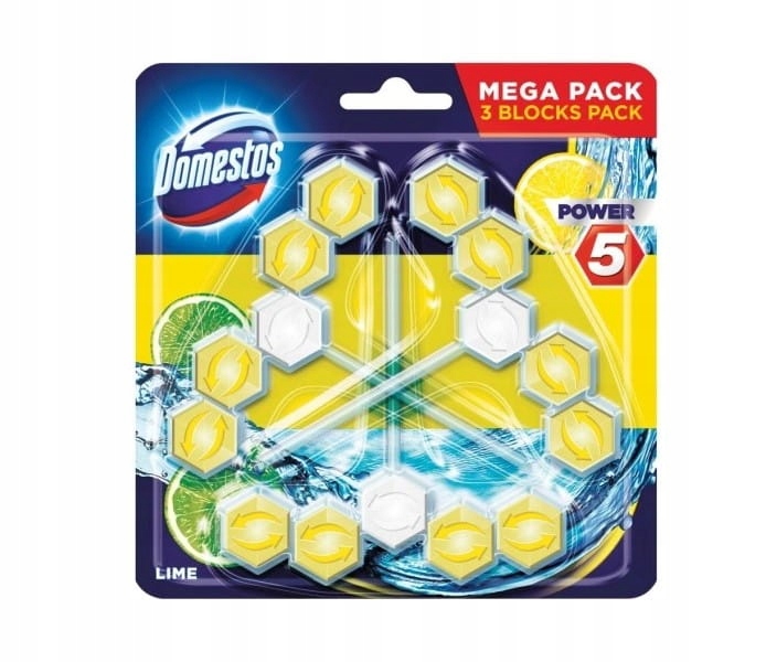 

Domestos Power 5 Kostka toaletowa lime 3 x 55g