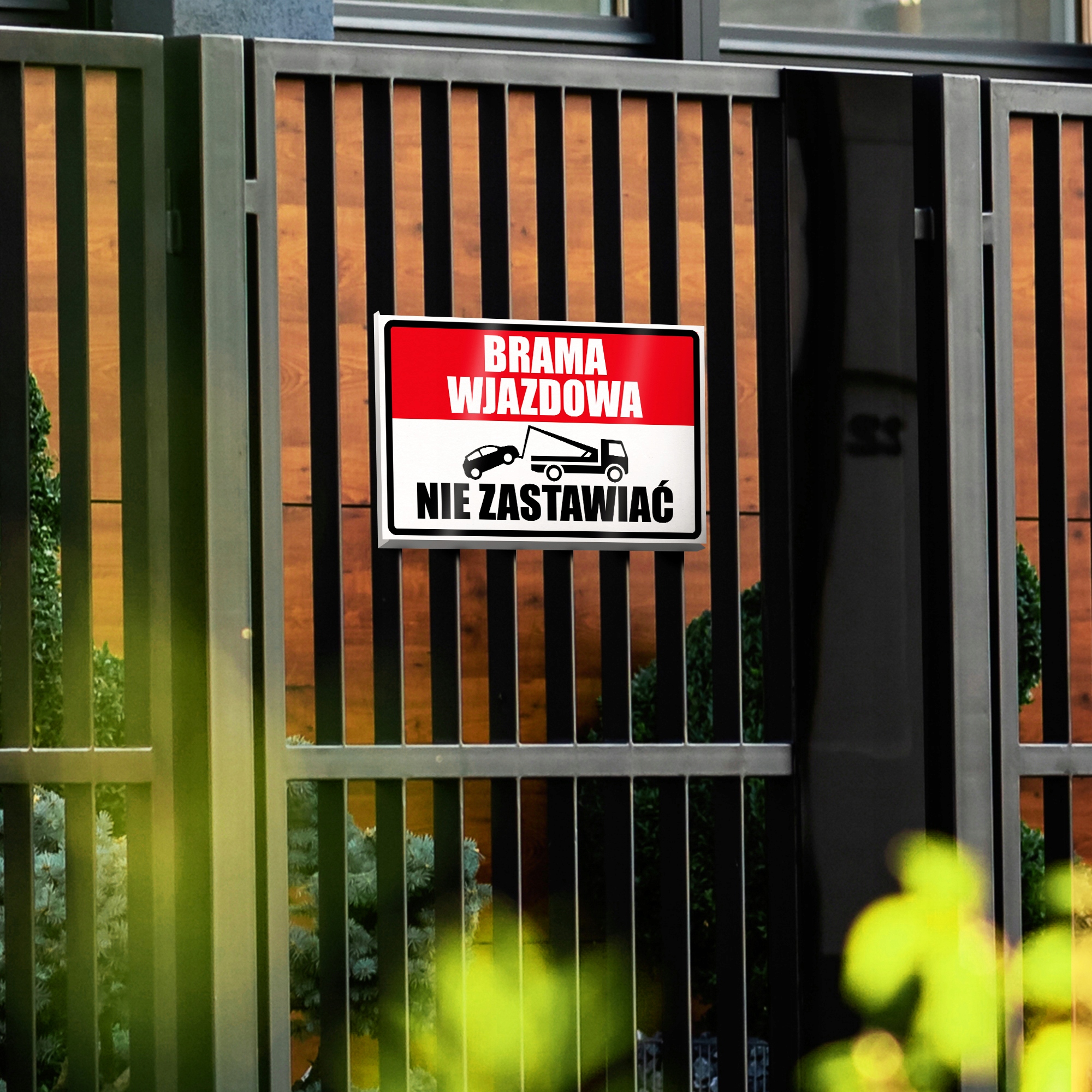 Tabliczka Informacyjna PCV 32x21 Wyjazd Garażu Wz Szerokość produktu 32 cm