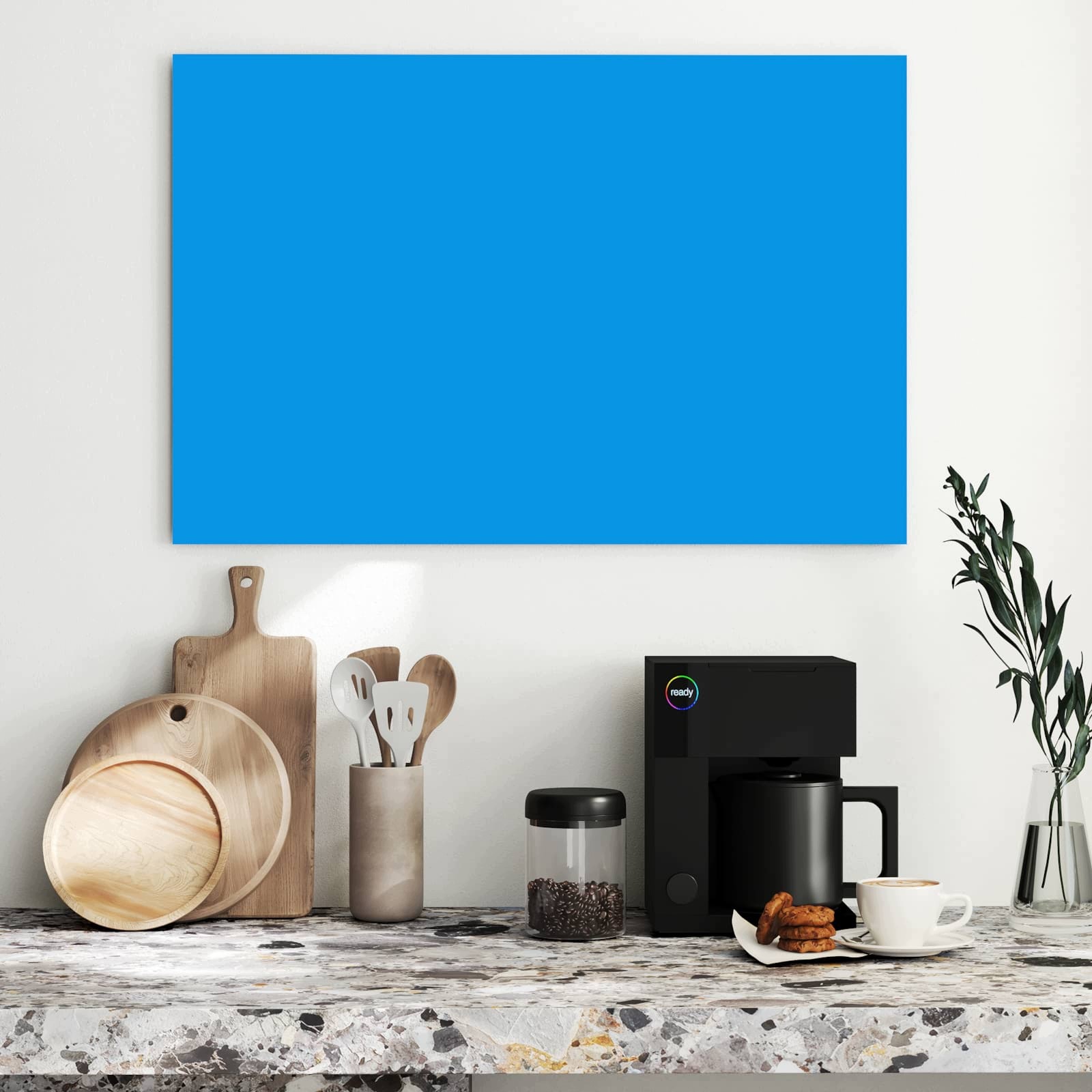 Magnetická tabule Světle Modré Pozadí II 90 × 60 cm
