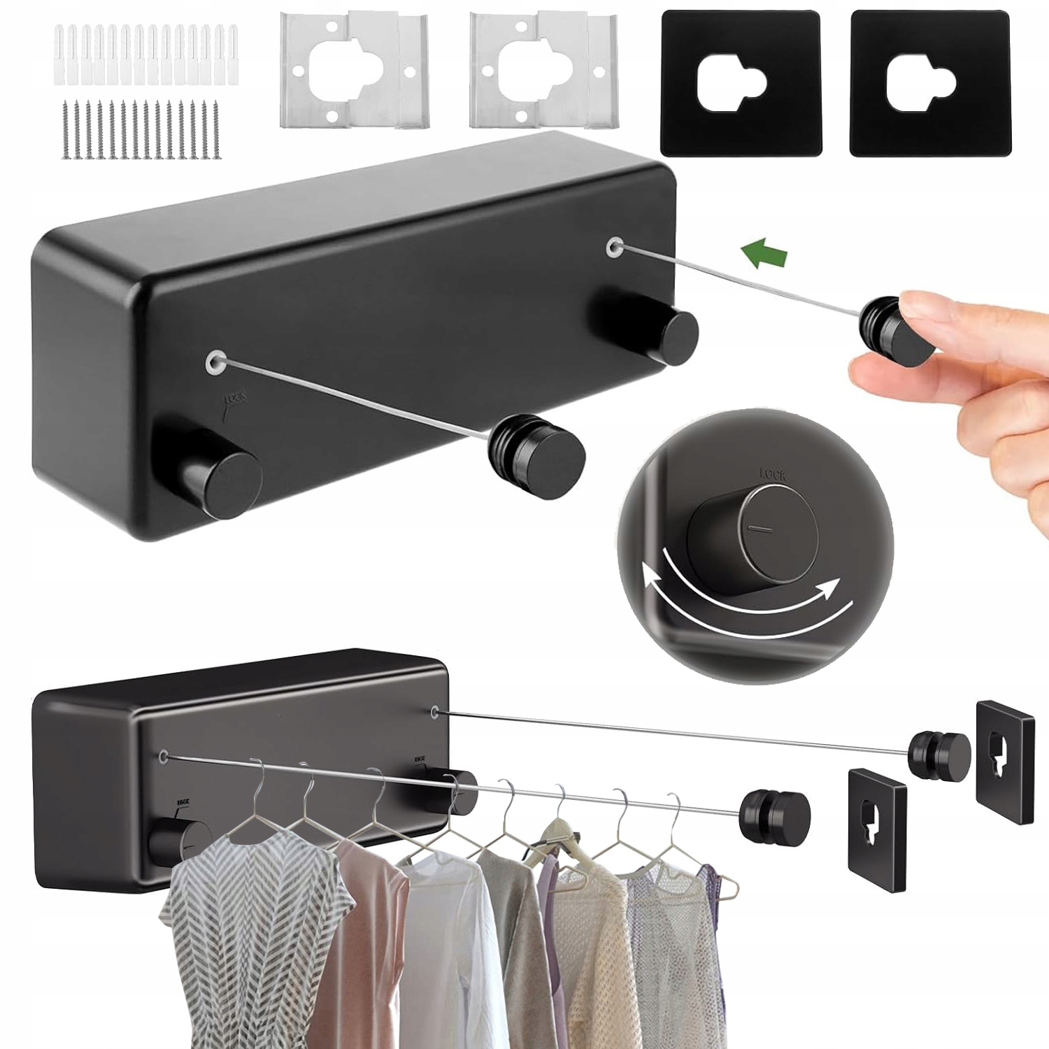 Levně Drátěné Lanko Z Nerezová Ocel Napínací Drát Šňůra Na Prádlo Trvanlivá