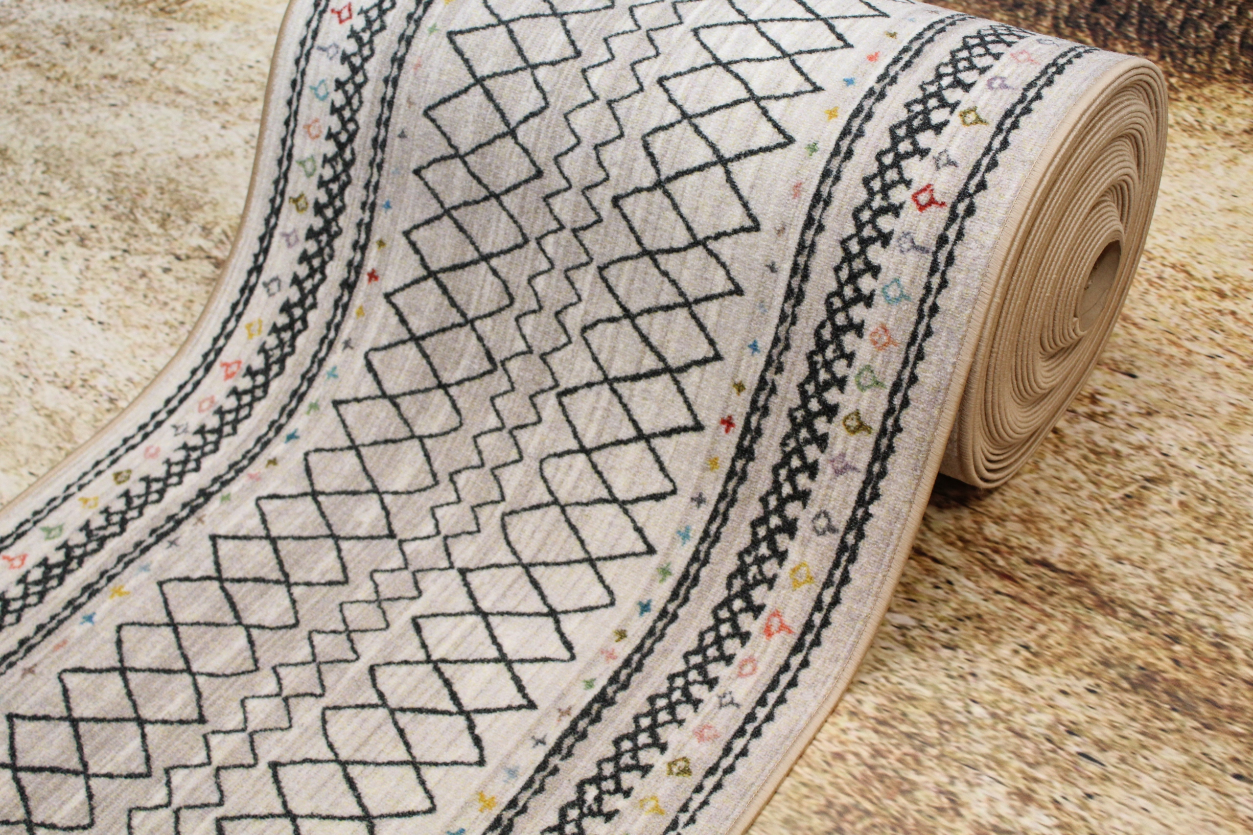 CHODNIK DO KUCHNI PRZEDPOKOJU NA KORYTARZ ANTYPOŚLIZGOWY ETNIC żel 100 cm Marka AB logic