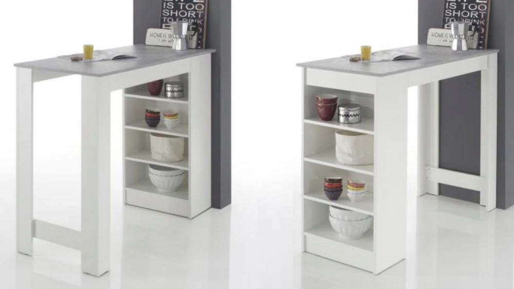 Stolik Barowy biały+czarny Wersja limit. Mohito II Wysokość mebla 103 cm