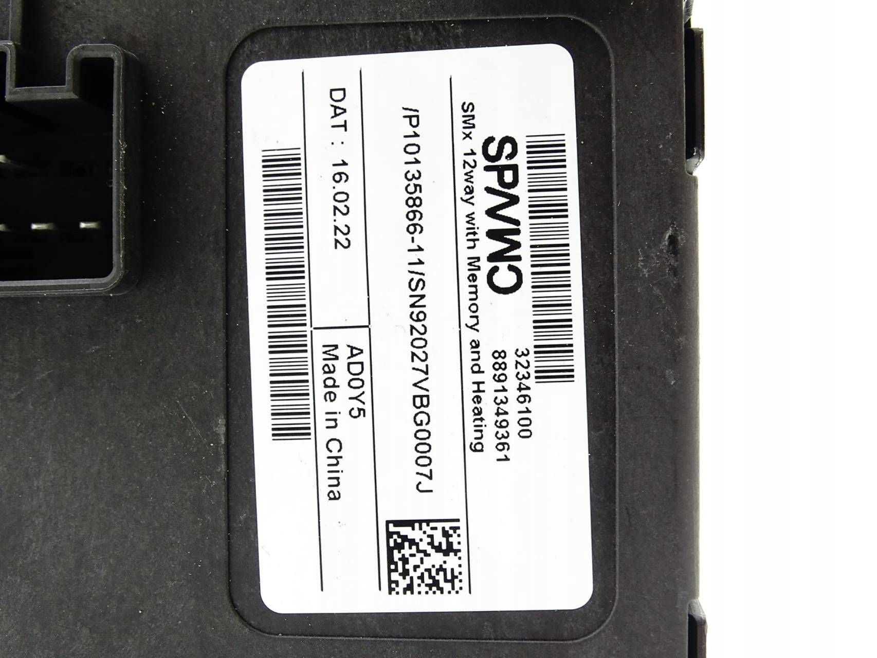 module of control seat VOLVO XC40 32346100