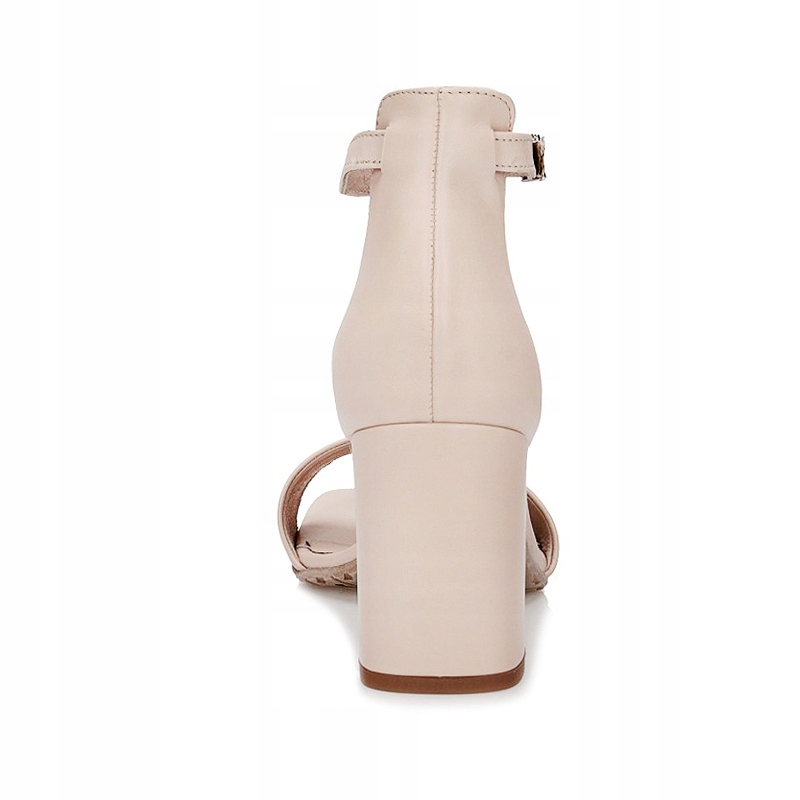 Eleganckie Sandały na słupku Ryłko 7VFT4_T5 beżowy Marka Ryłko