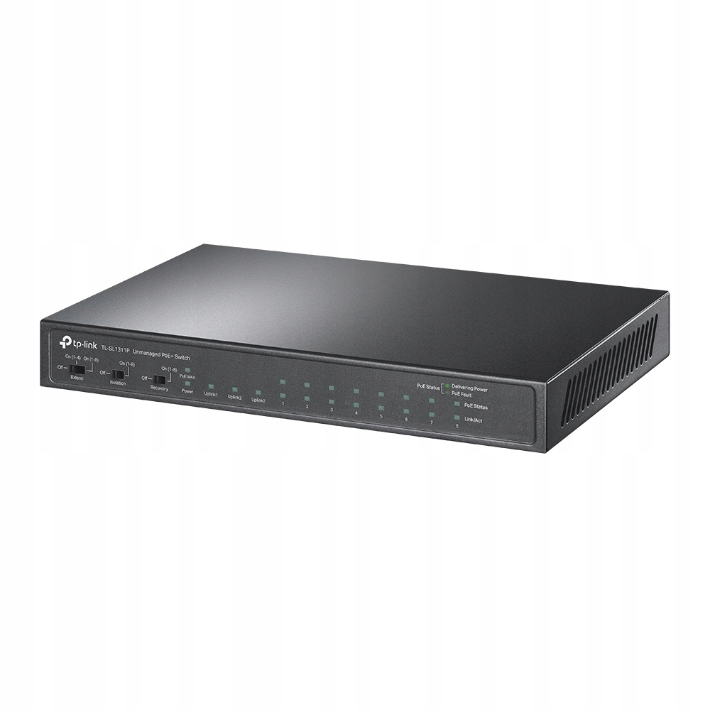 TP-Link TL-SL1311P 8xFE Poe+ 65W 3xGb nonPOE,1xSFP Cctv switch