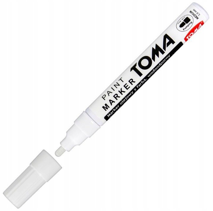 

Marker olejowy Biały 2,5 mm TO-440 Toma