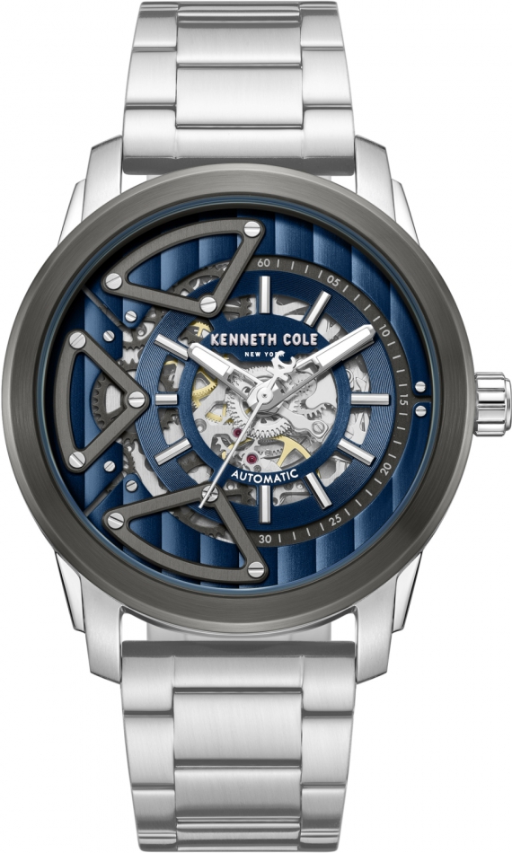 Zegarek męski Kenneth Cole KCWGY0064903 granatowy klasyczny skeleton
