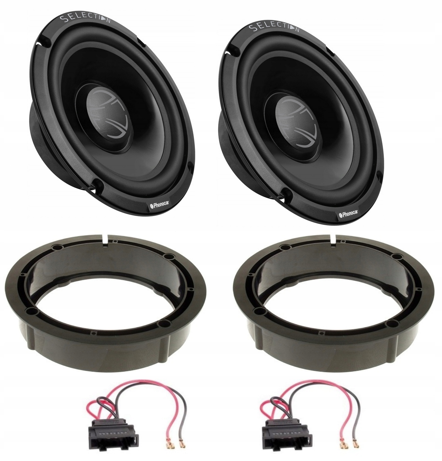 Basové reproduktory 165 mm Vw Golf 5 Polo Passat B3 T5 Lupo Bora Phonocar 02085