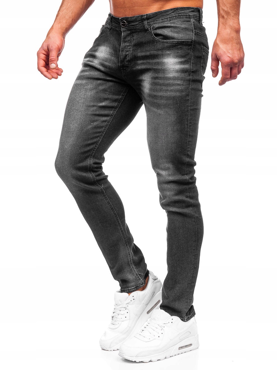 

Spodnie Jeansowe Męskie Czarne MP019N DENLEY_31/M
