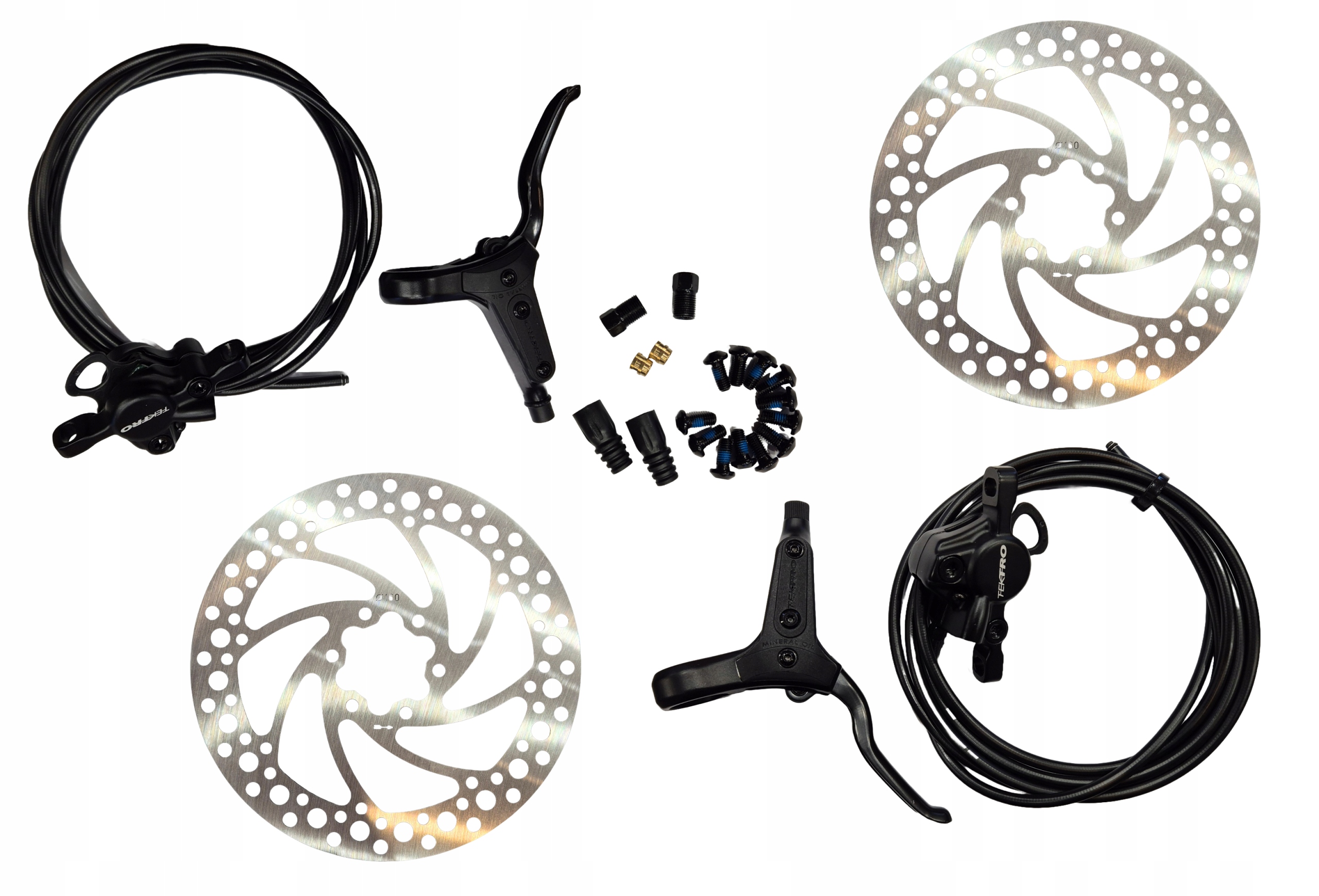 Hamulec hydrauliczny Tektro HD-M275 Komplet z tarczami 160mm