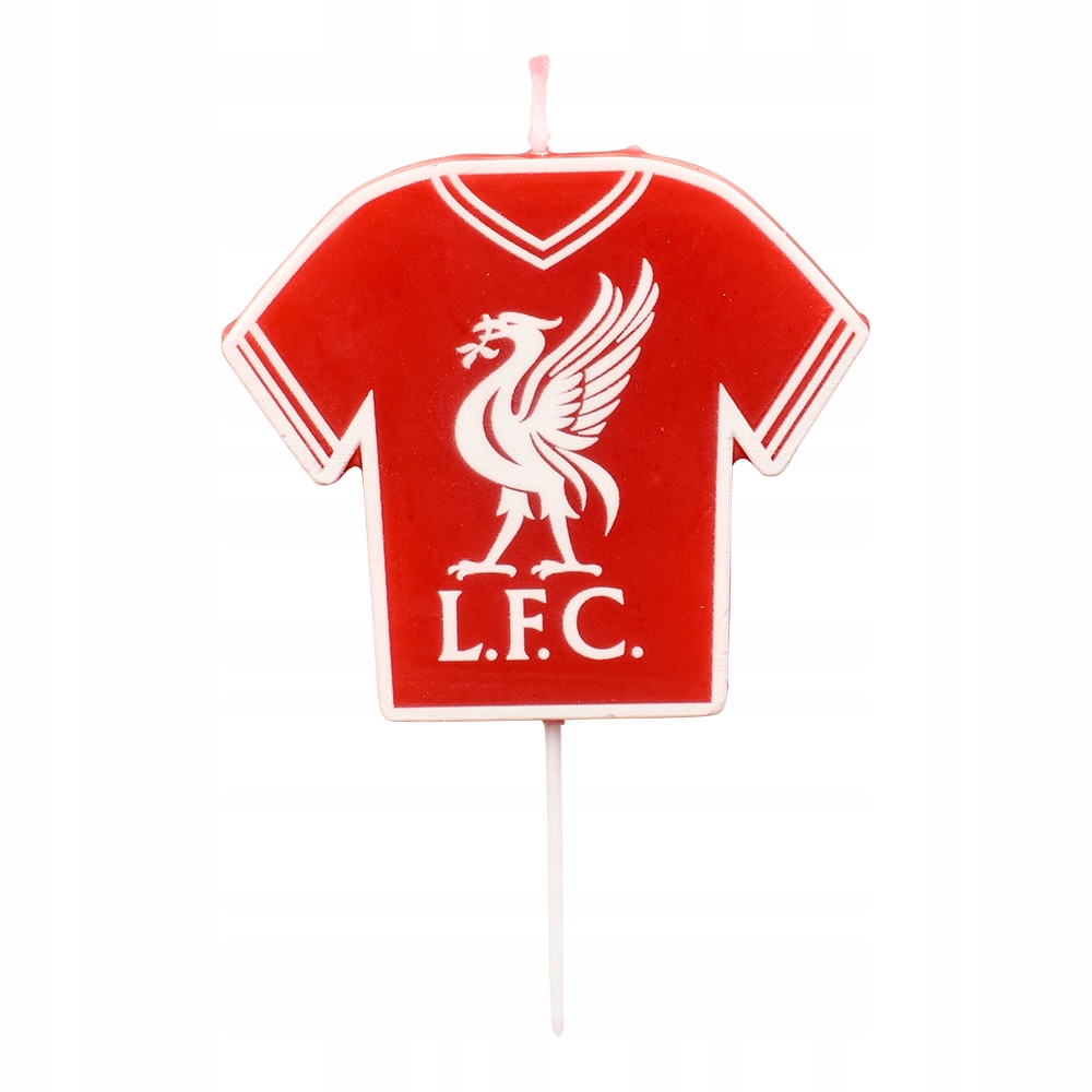 Duża Świeczka Liverpool Na Tort Piłkarska Świeczka Liverpool Liverbird