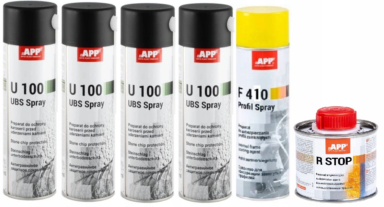 APP 4xu100 UBS спрей + FLUIDOL F410 + R сплав для іржі