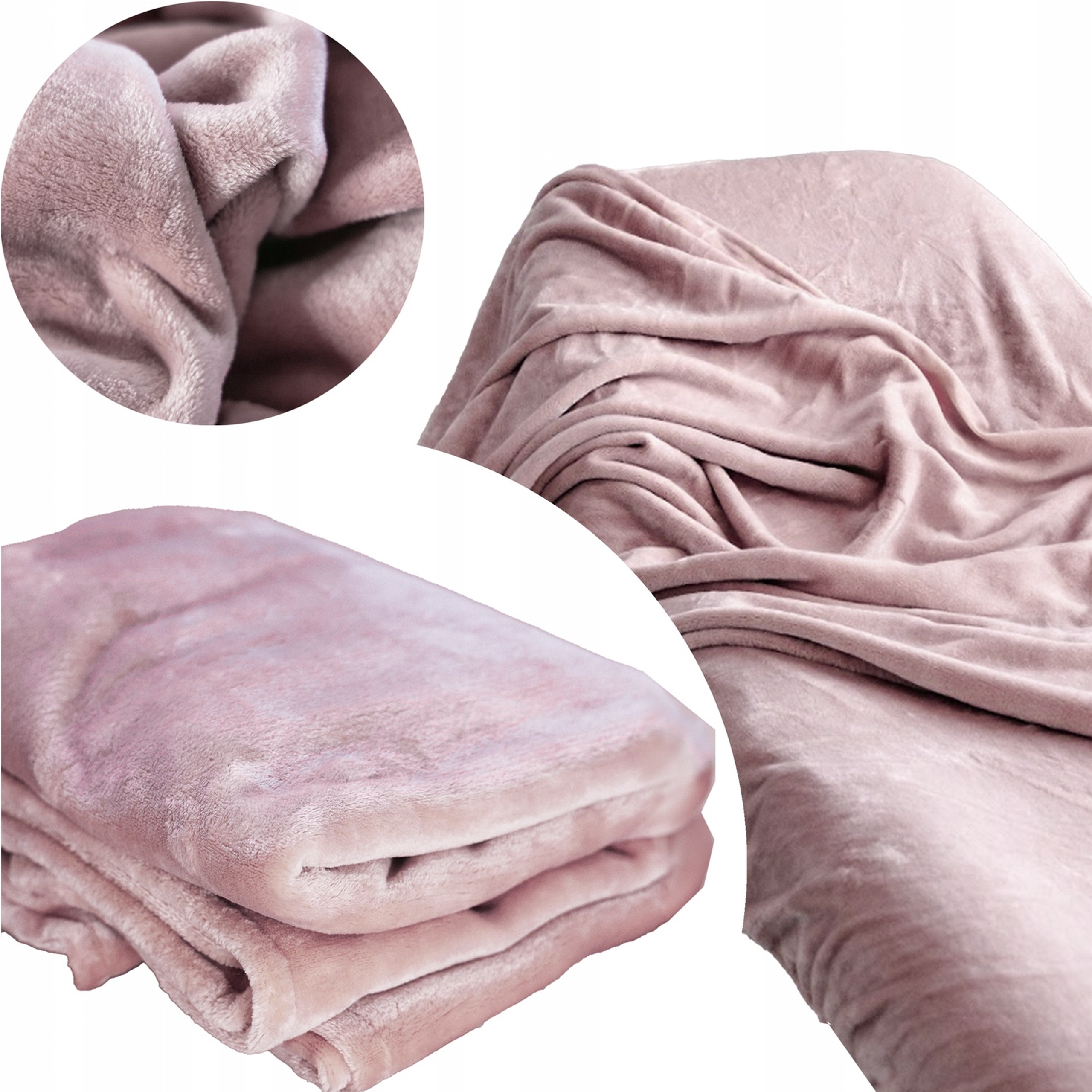 Deka Na Kosmetické Lůžko 110x180 cm Plyšová Pudrová Růžová Chila