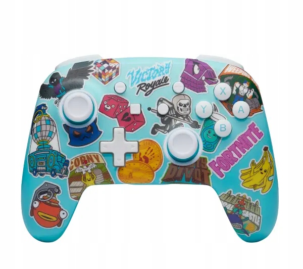 Gamepad PowerA Enhanced Fortnite Sticker Mania do Nintendo Switch