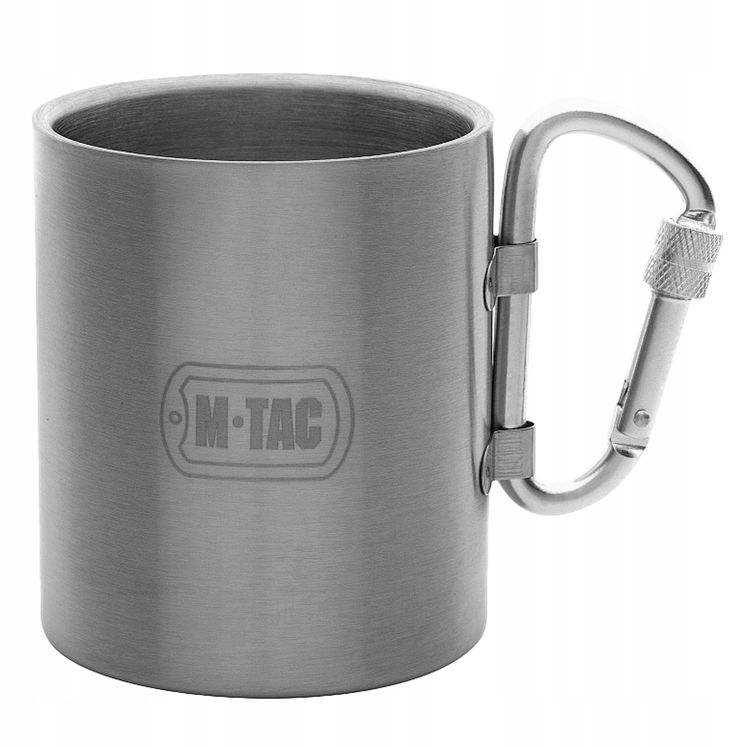 Kubek turystyczny termiczny M-tac 280ml z karabińczykiem na kawę herbatę