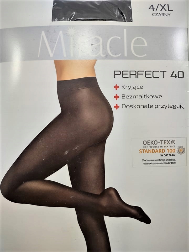 

Rajstopy damskie Miracle 4/XL czarne