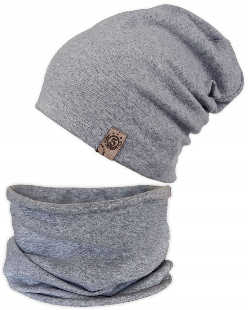 

Komplet wiosna jesień Czapka Tuba komin r. 56-60