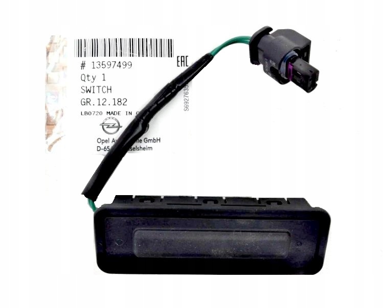 13597499 - Кнопка контактор закрылка задняя OPEL INSIGNIA LIFT Kom