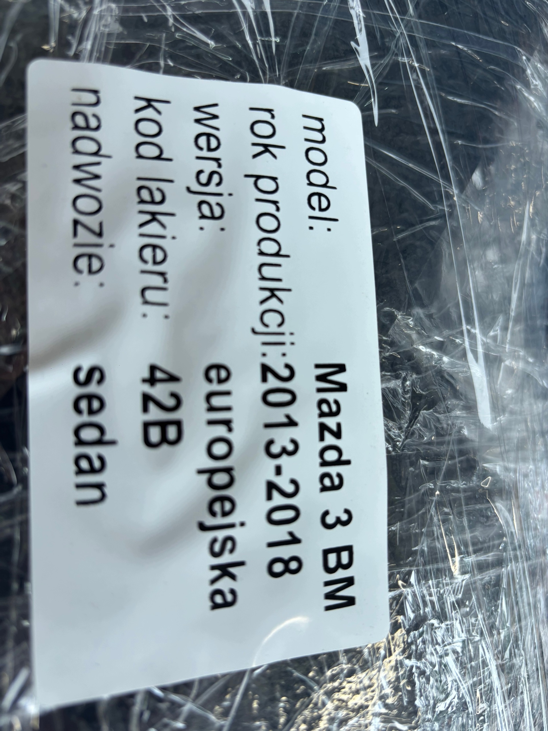 MAZDA 3 BM 13-17 Seite Tür vorne links oder rechts WERSJA BOSE EUROPA OE