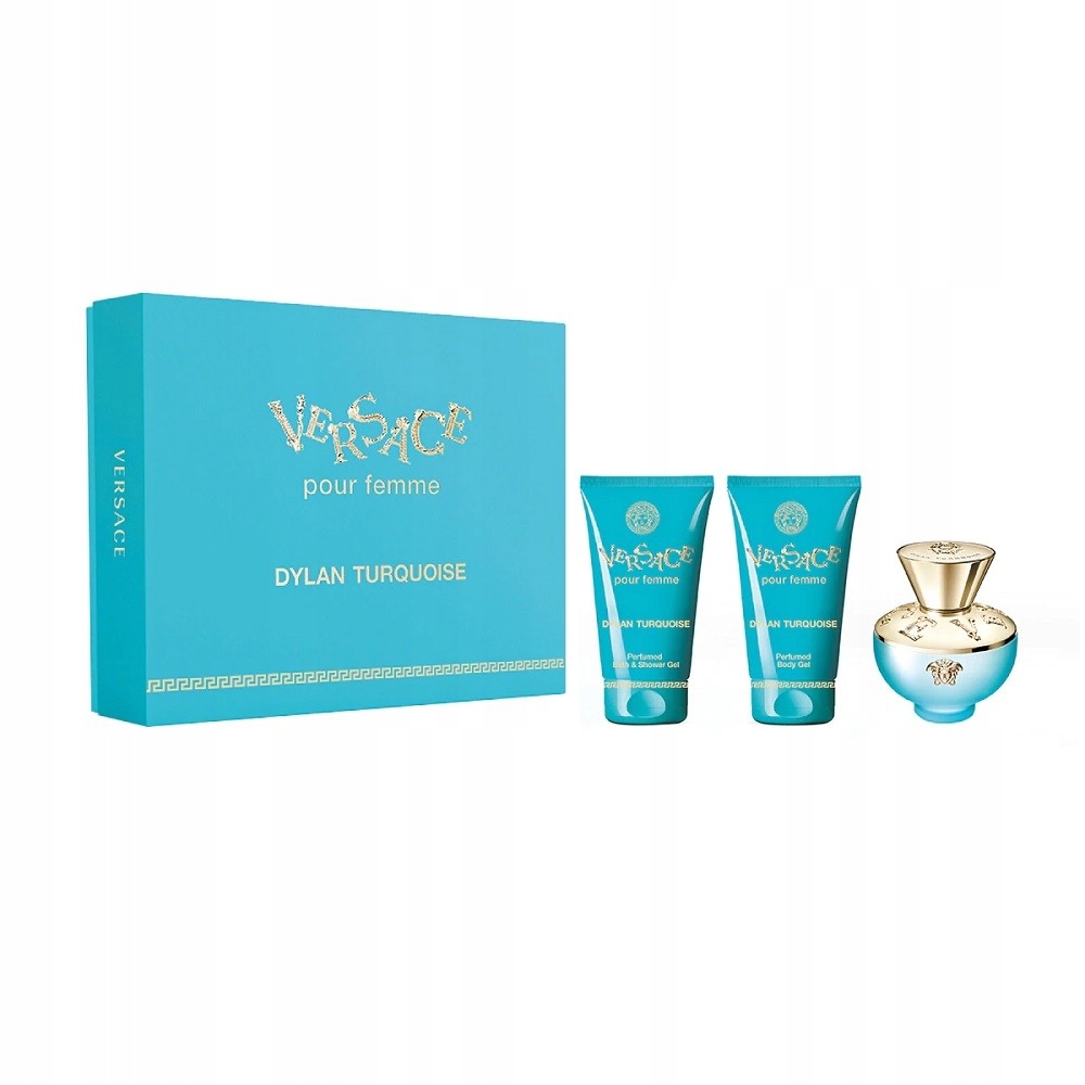 Sada Versace Dylan Turquoise Edt 50 ml tělový gel 50 ml sprchový gel 50 ml