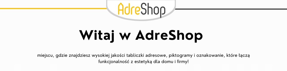 Tabliczka adresowa NUMER NA DOM| 30x20cm | trwały druk UV | Zestaw Montaż Grubość 2 mm