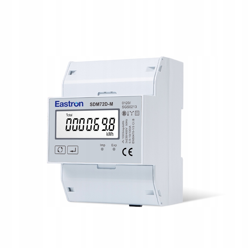 Trojfázový merač energie Eastron SDM72D-M Modbus v2