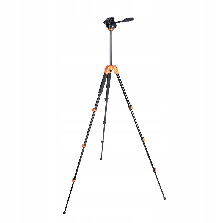 Profesionální stativ pro fotoaparát Racam 7707, plynulá 3D hlava 53-160 cm