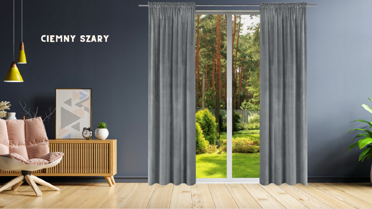 ZASŁONA WELUROWA 140x240 ZASŁONKI DŁUGIE SZTORY KOLORY ZASŁONY NA ŻABKI Marka inna marka