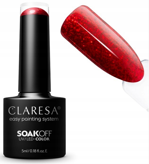 Claresa UV LED Nagellack Collection Hybrid Maniküre Soak Off Nail Polish, Farbe Rote, Nr 430, 5ml — 4