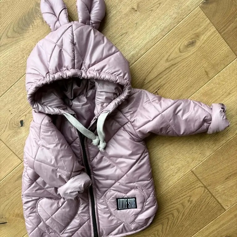 Kurtka Pikowana Little Star Kolor Pudrowy Róż 116