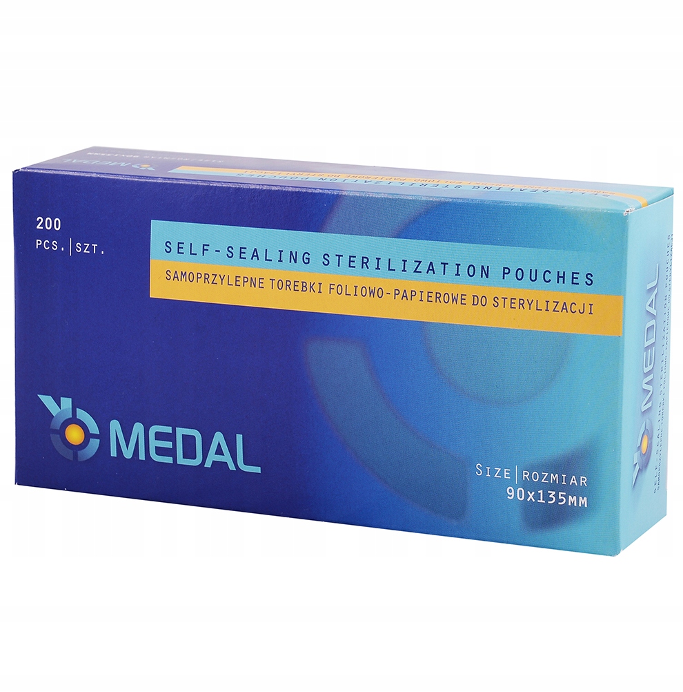 

Torebki do sterylizacji Medal 90x135mm 200szt.