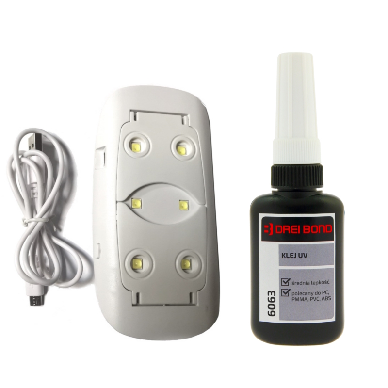

Drei Bond 6063 Klej Uv do tworzyw mini lampa Uv