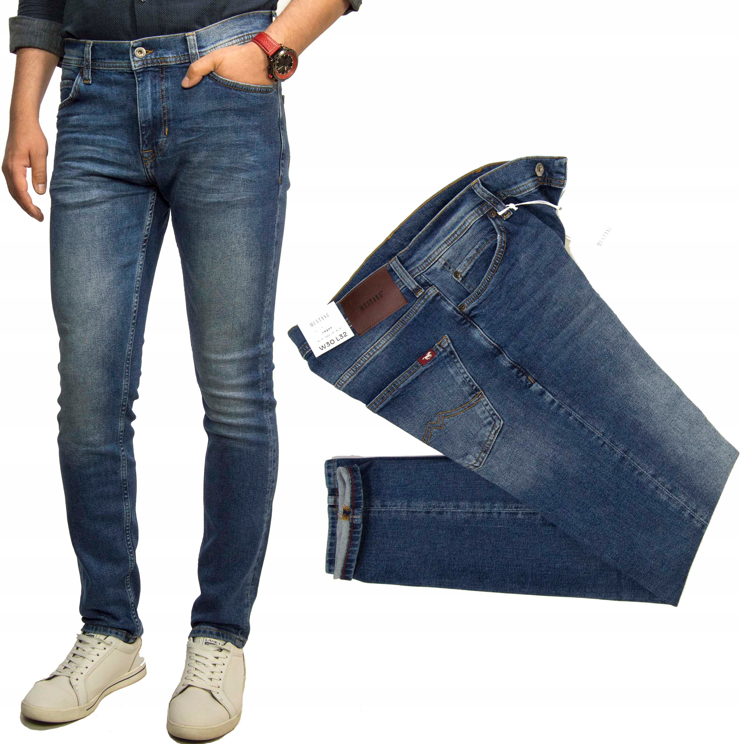 Mustang Vegas Air 684 pánské džínové kalhoty zúžené slim W32 L34