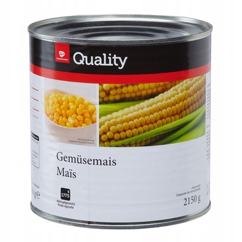 1x 2,15 kg Tgq konzervovaná kukuřice