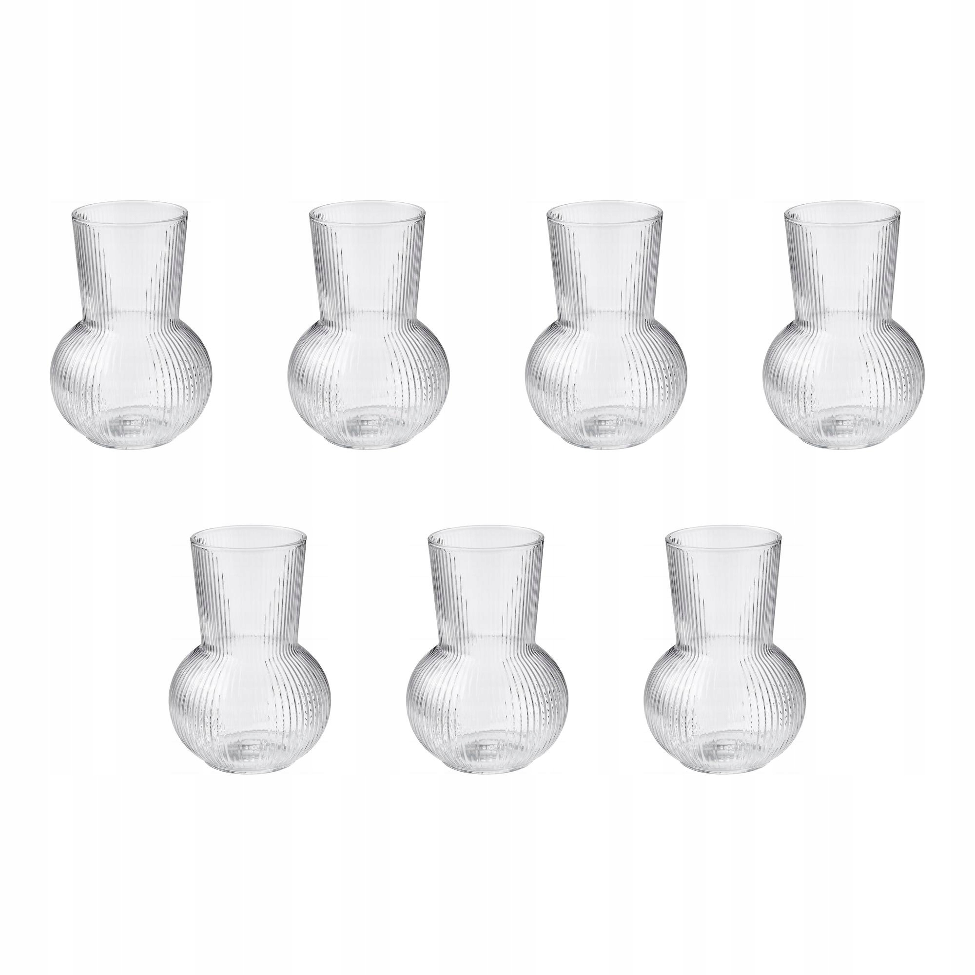 7 szt. PADRAG Wazon - szkło bezbarwne 17 cm