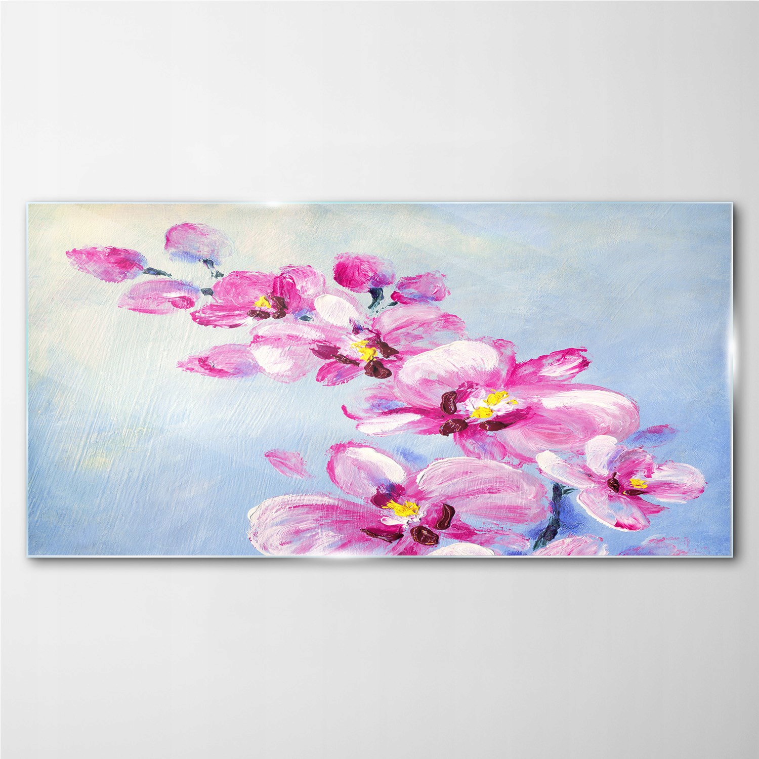 

Obraz szklany z nadrukiem Kwiaty rośliny 140x70 cm