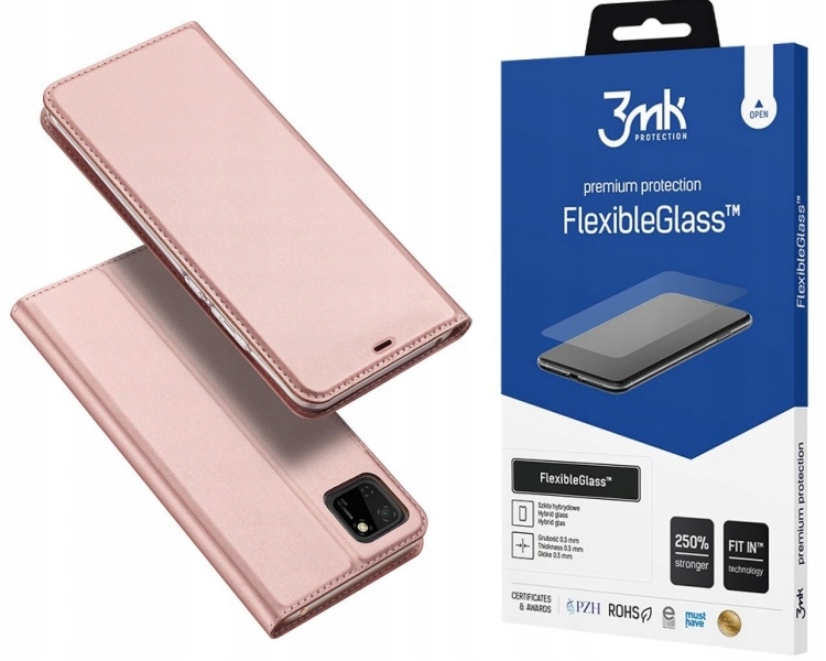 

Etui do Huawei Y5p, portfel, obudowa + Szkło 3MK