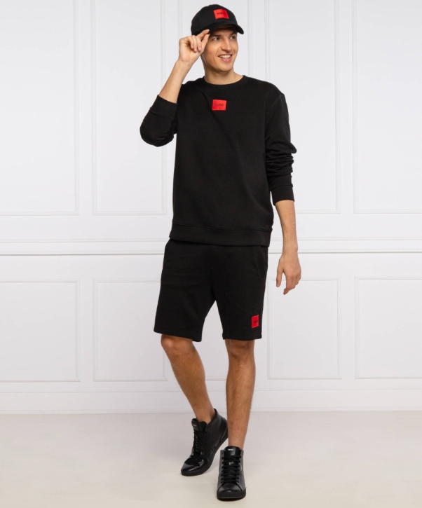 Mikina Hugo Boss Regular Fit Černá Cotton Velikost S