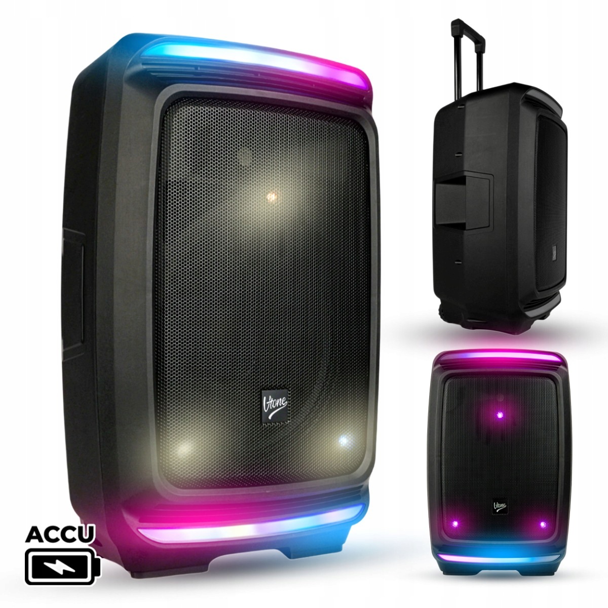 Mobilní Aktivní Reproduktor V-tone OrionX 14 Accu Bluetooth Dsp 135W Rms Usb Fm