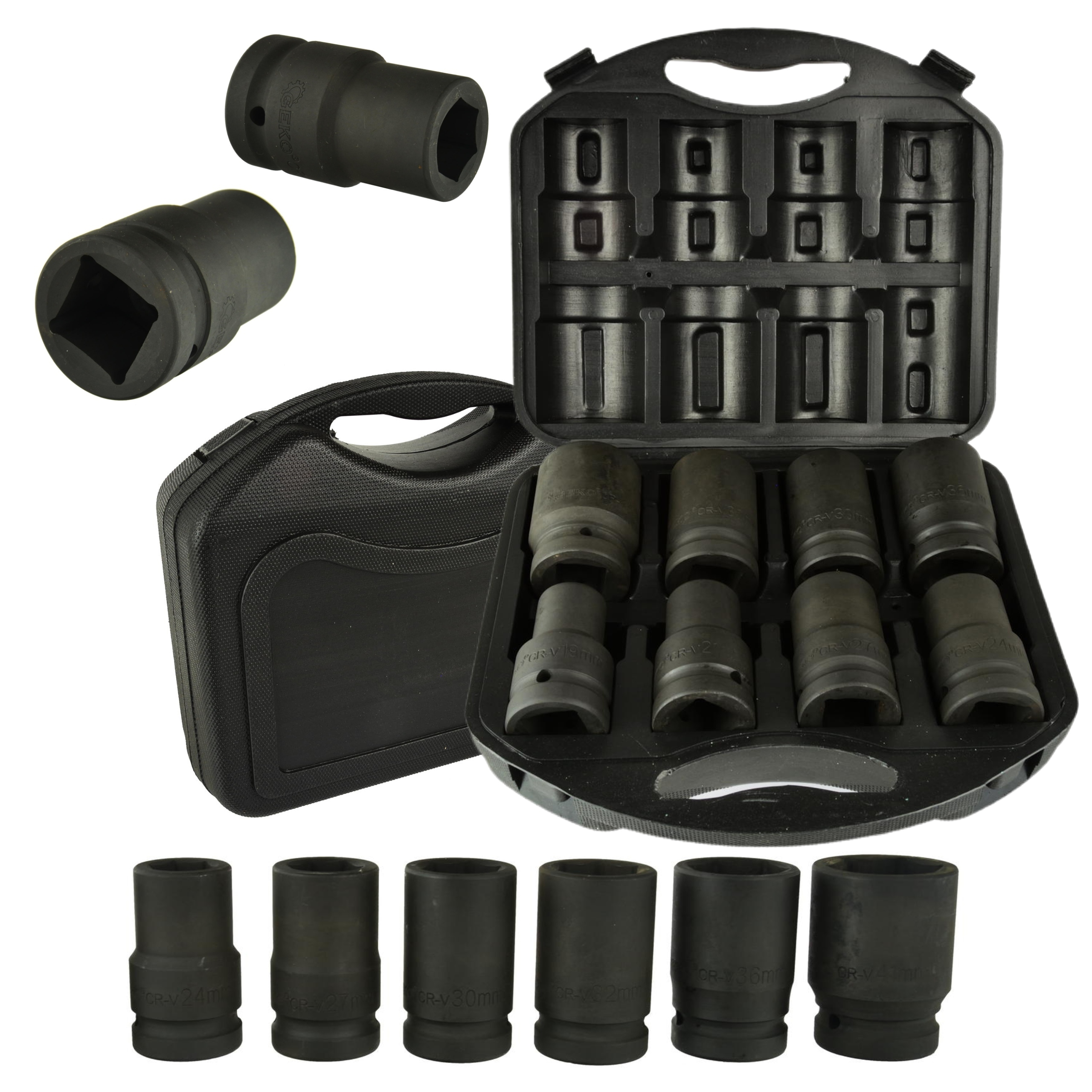 NASADKI UDAROWE KLUCZE 1" ZESTAW NASADEK 19-41MM