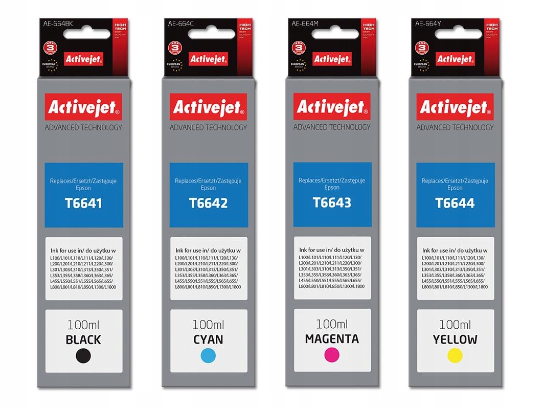

Tusze Activejet Do Epson L365 L366 L382 L386 L455