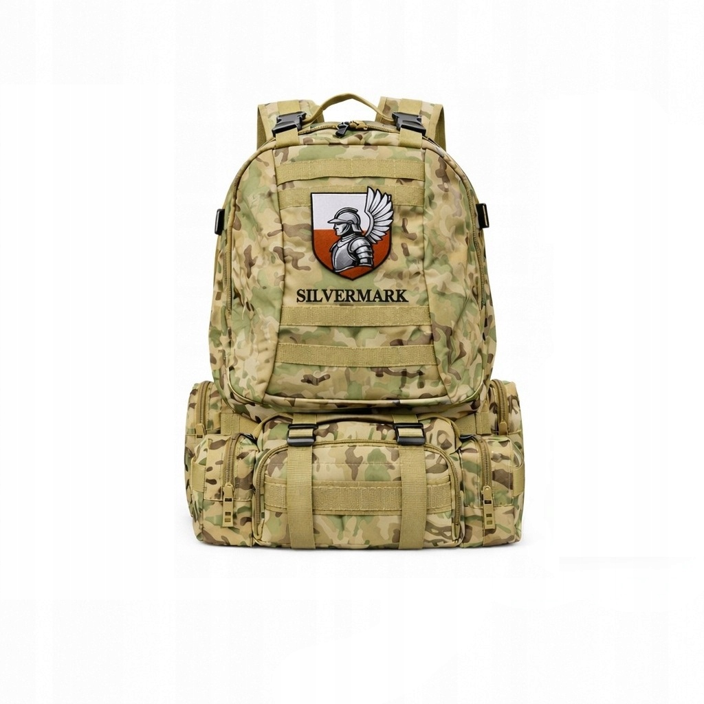 Plecak taktyczny wojskowy turystyczny militarny moro 50L survival Husarz