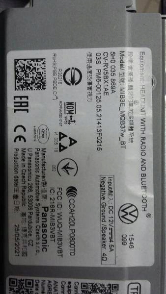 RADIO VW GOLF VIII 5H0035869A