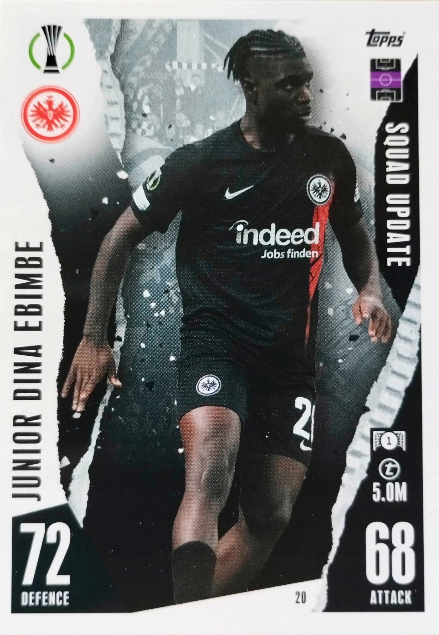 Topps Match Attax Extra 2023/2024 Squad Update 20 Junior Dina Ebimbe